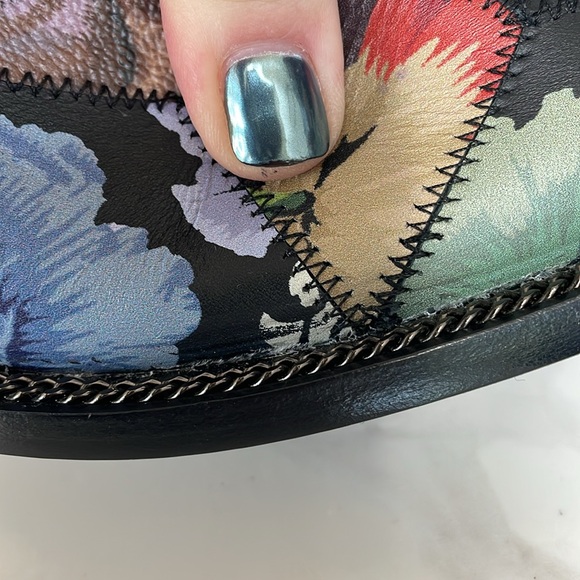 EUC Coach x Kaffe Fassett Lace Up Chain Bootie Sz 9.5 EU40 Rare - Picture 15 of 16